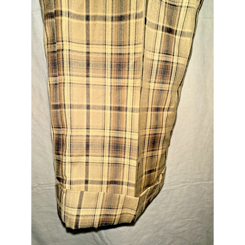 NWT Kent & Park Gold Plaid Double Breasted Suit 42L Jacket & 36L Pants - Picture 16 of 16